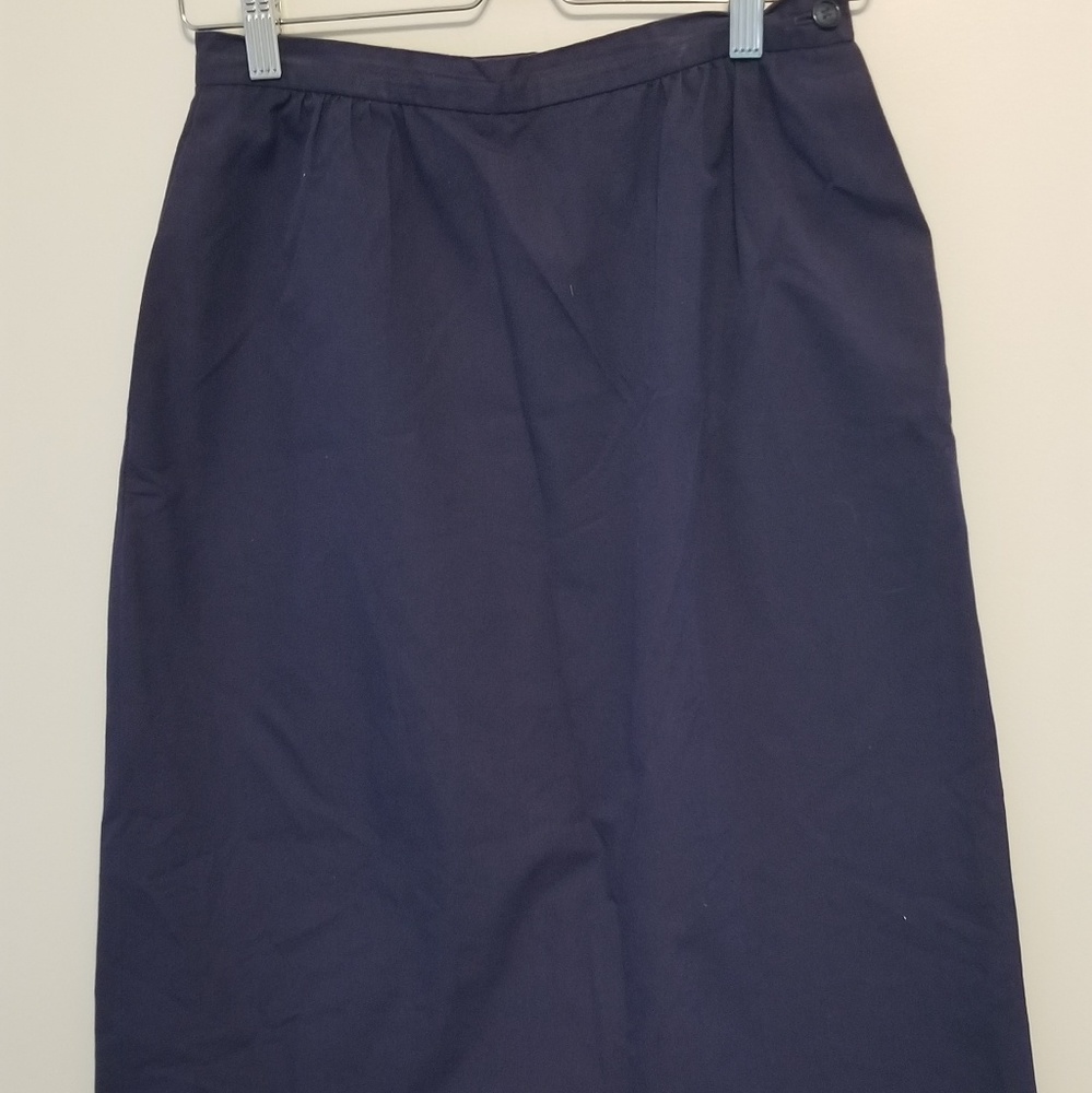 Navy Pencil Skirt